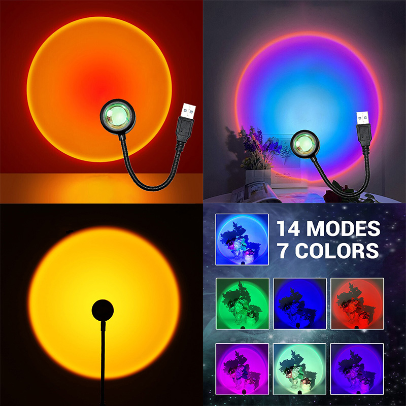 Photography Lighting Wall - ZK40 LED Sunset Lamp Nightlights USB