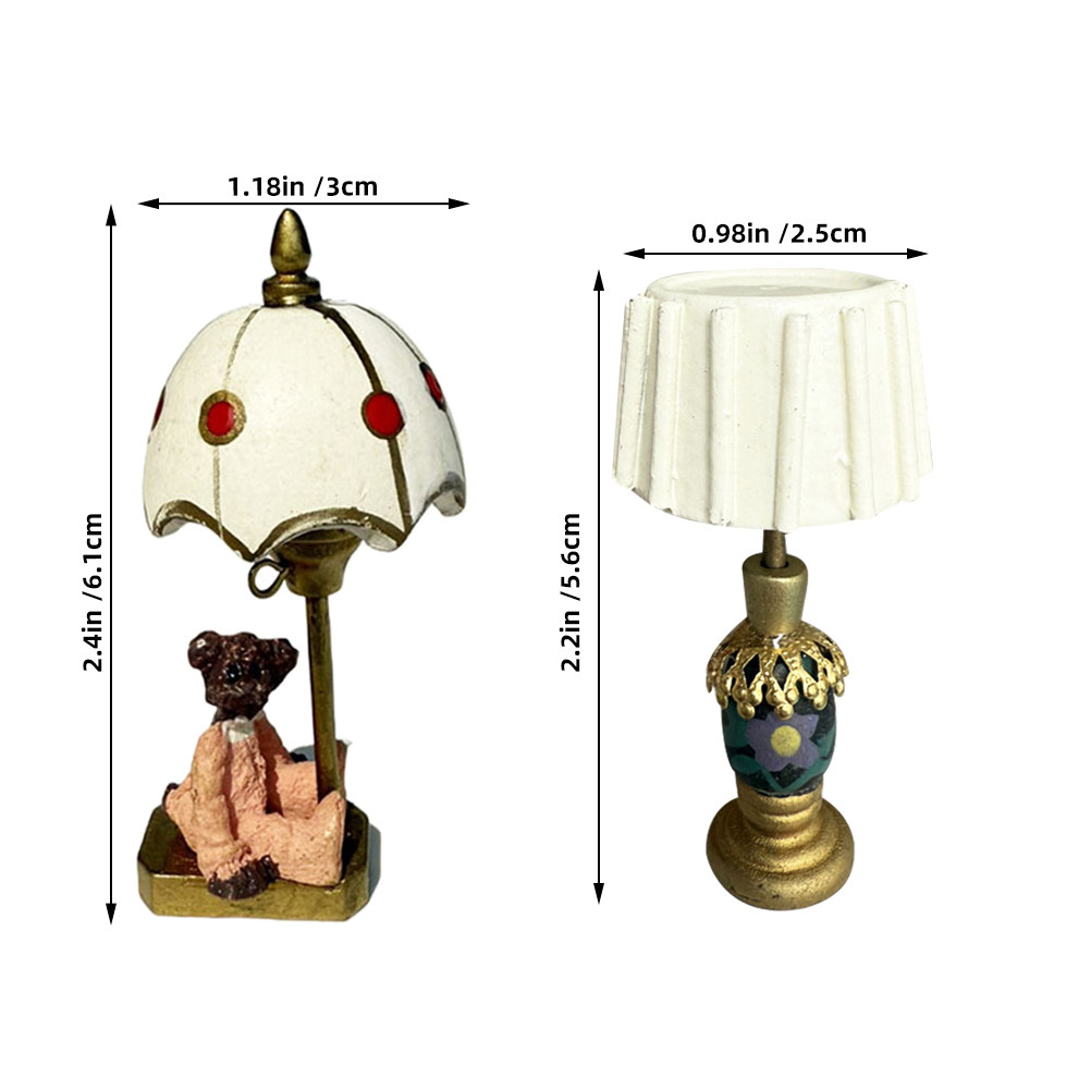 2Pcs Miniature Table Lamps Bea - Photography Lighting Design recension och pris