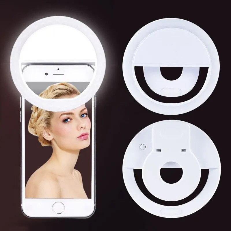 USB Rechargeable LED Selfie Ri - Photography Lighting Studio recension och pris