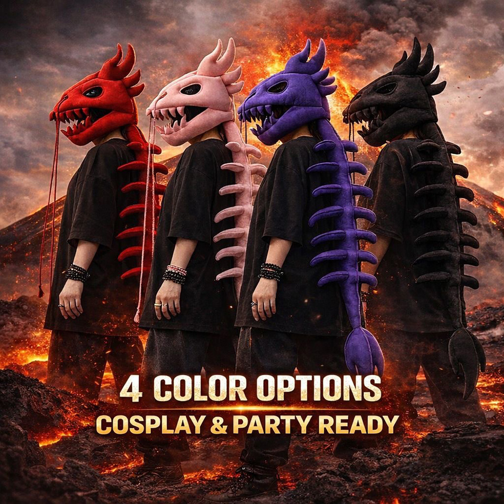 Dragon Skull Spine Plush Hood  - Photography Lighting Wall recension och pris