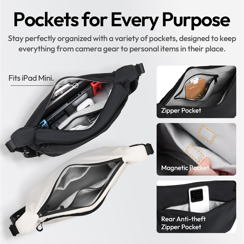 Ulanzi HMN1 Lunar Sling Bag Wh - Photography Lighting Gear recension och pris