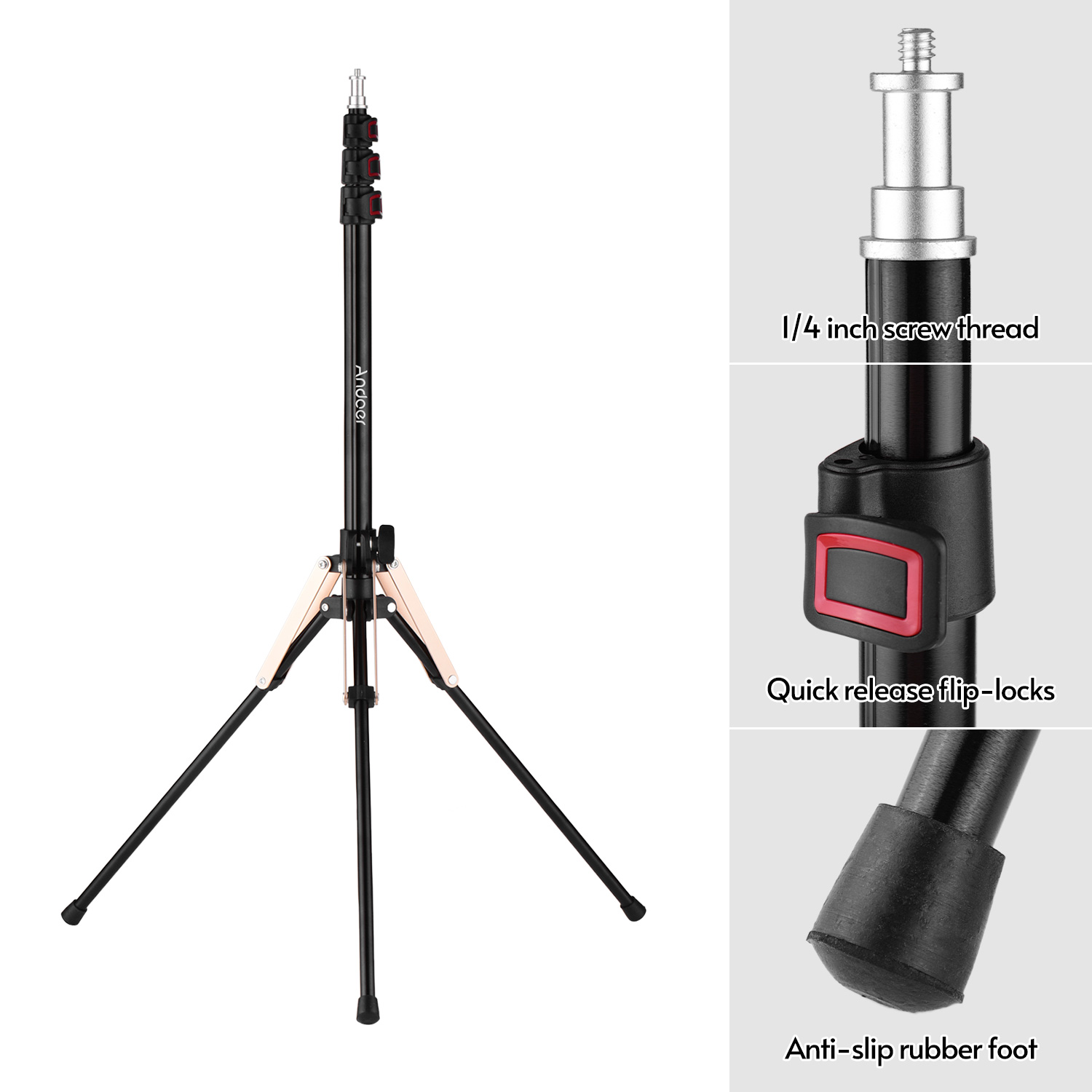 Andoer 190cm/74.8 Inch Portabl - Photography Lighting Design recension och pris