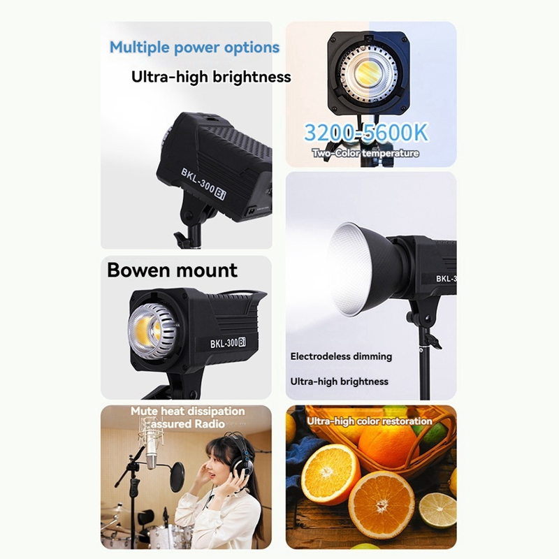 300W Bi LED Video Light, Conti - Photography Lighting Gear recension och pris