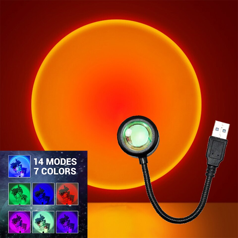 ZK40 LED Sunset Lamp Nightligh - Photography Lighting Wall recension och pris