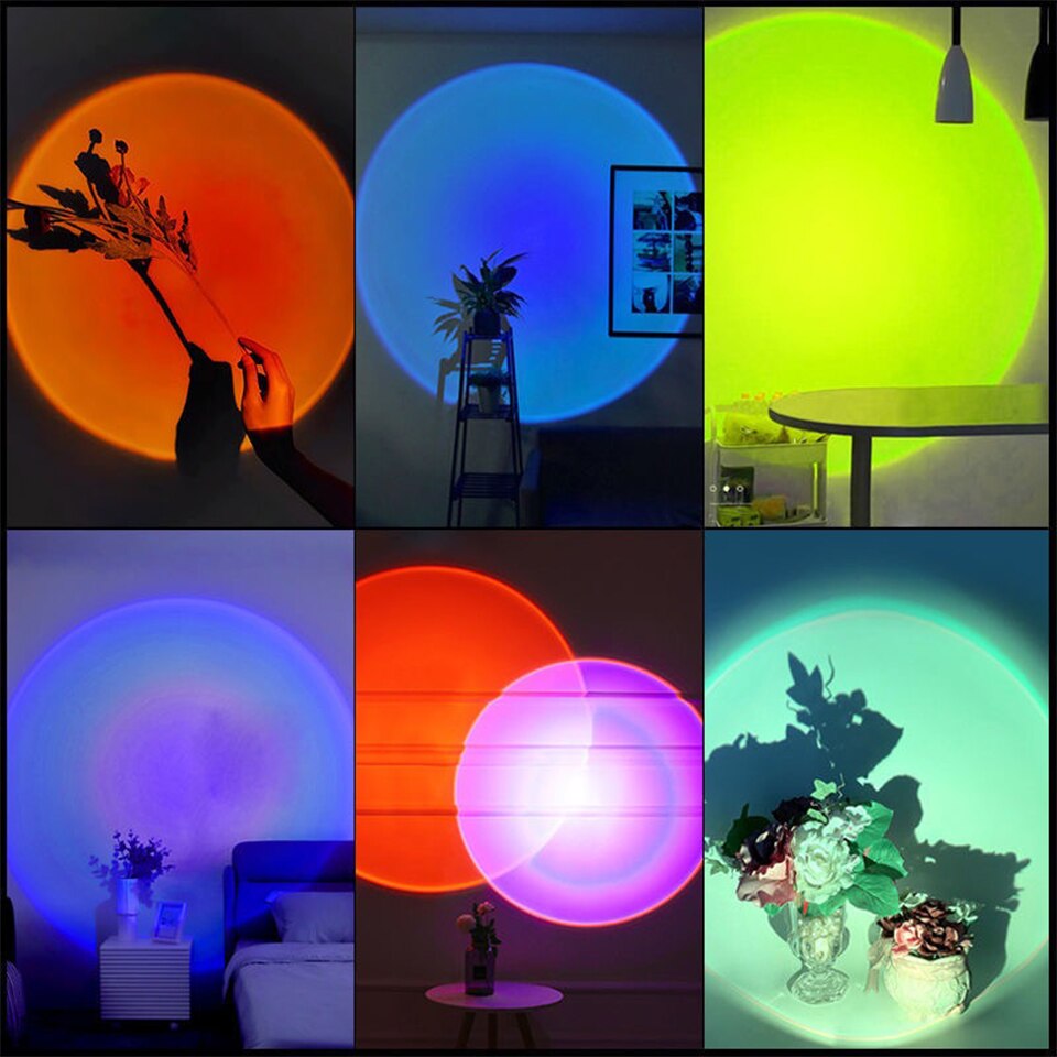 ZK40 LED Sunset Lamp Nightligh - Photography Lighting Wall recension och pris