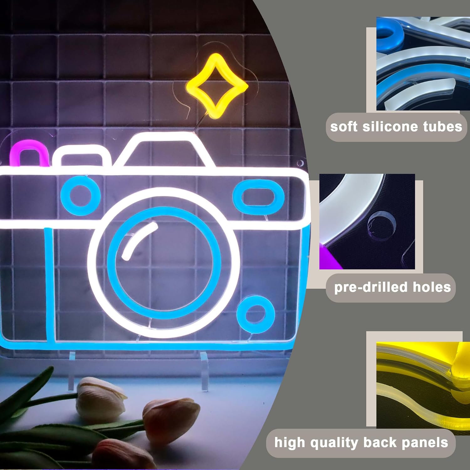 Neon Signs for Wall Decor, Pho - Photography Lighting Wall recension och pris